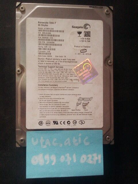 Hardisk Seagate SATA 80 GB