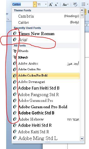 Fonts di windows miring semua