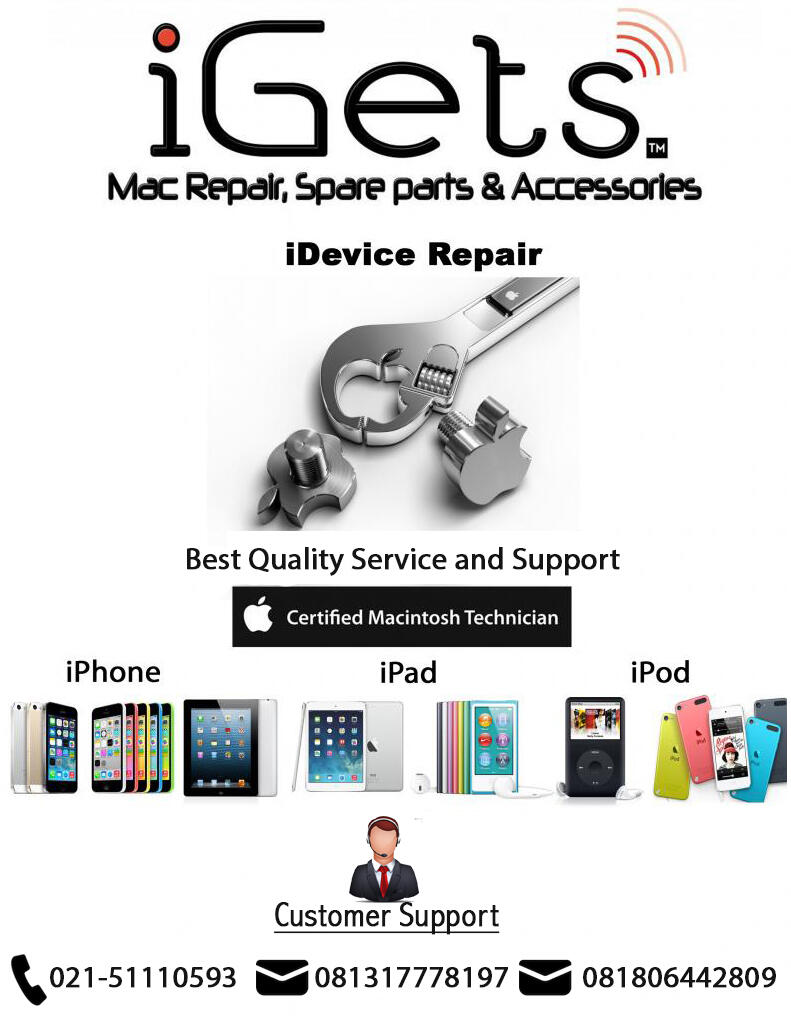 Service Apple iDevice Specialist ( iPhone iPad iPod )