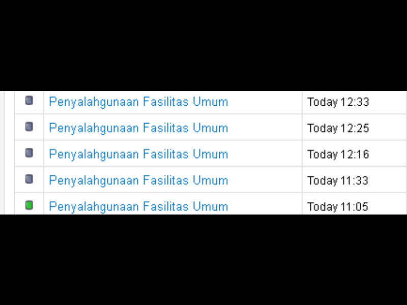 Penyalahgunaan Fasilitas Umum