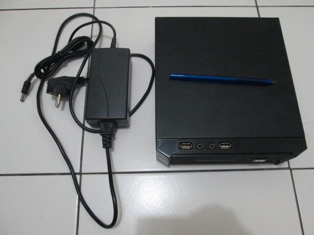 Casing mini PC + Mainboard D425 mini ITX + Adaptor 12V