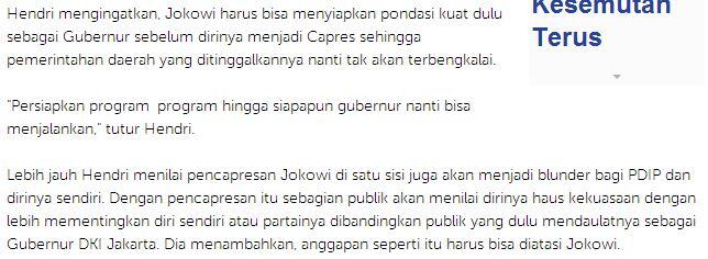 Pencapresan Jokowi Merupakan Pertaruhan Besar Bagi PDIP (+BONUS CENDOL/DONAT Inside!)