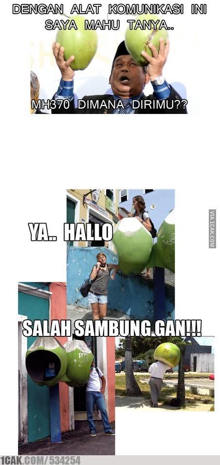 :D &#91;NGAKAK INSIDE&#93; Kelapa di balik MH370 