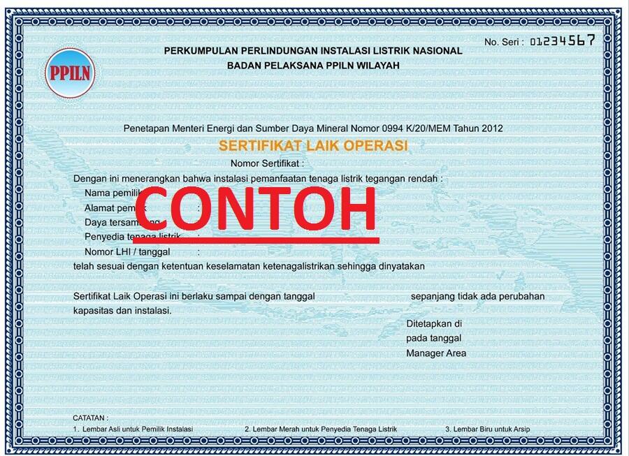Terjual Pemeriksaan Instalasi untuk penerbitan SLO (Sertifikat Laik Operasi) KASKUS
