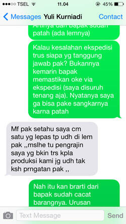 Sangkar Burung Patah Dikirim, Mau Ganti Asal Pesan Lagi. Modus Baru?