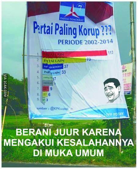 Inilah Partai Paling Jujur Seindonesia, Bahkan Dia Sangat Bangga Dengan Kejujurannya