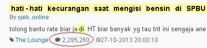 Ane Baru Kali Ini Liat Trit Viewersnya Sampe 2 Juta Lebih :matabelo