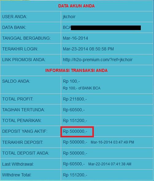 &#91;jkchoir&#93;H2O Deposito Bisnis Real Plus RCB dalam bentuk pulsa