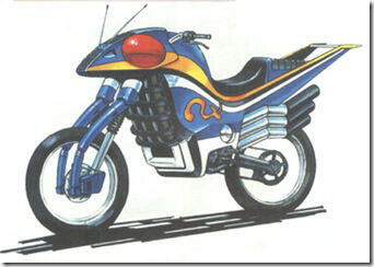 Agan tau gak motor yang digunakan oleh kamen rider