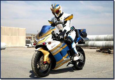 Agan tau gak motor yang digunakan oleh kamen rider