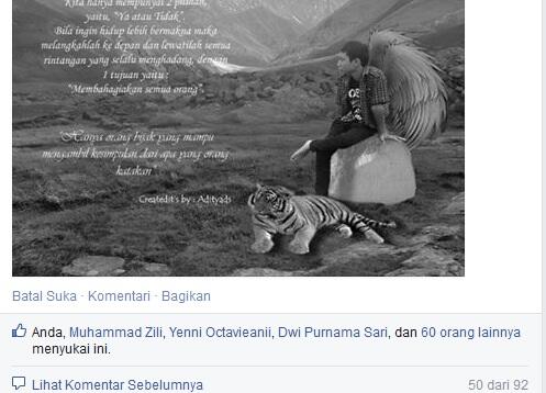 Sudah di like berapakah status anda..?!