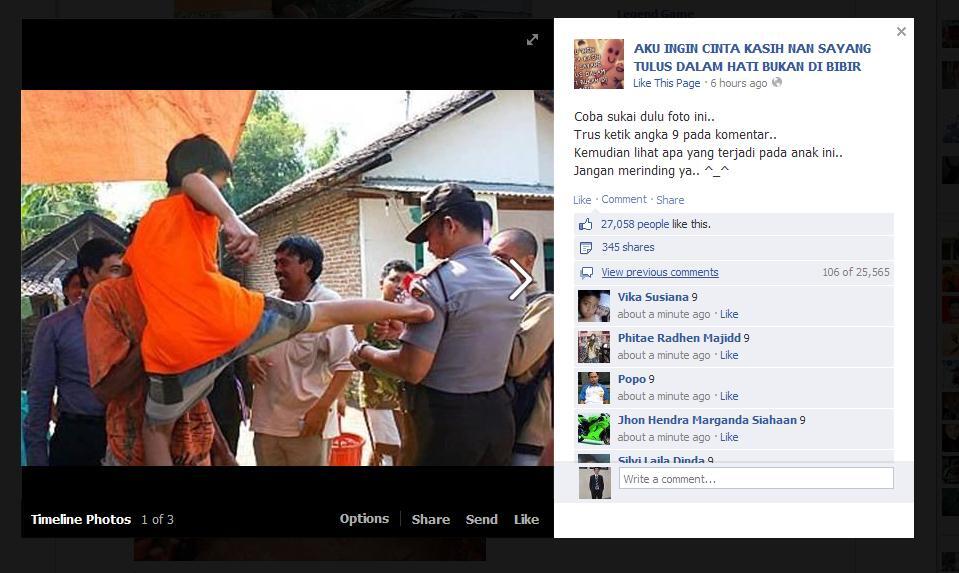 AWAS....HATI-HATI MEMBERI LIKE DAN KOMEN DI FACEBOOK
