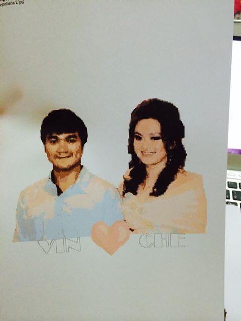 Mau NYULAM muka sendiri?? Ayu buat foto jadi pattern sulaman (kristik)