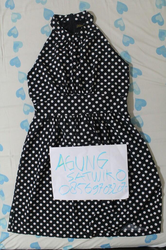 DRESS WANITA (POLKADOT) Kegedean ukuran L