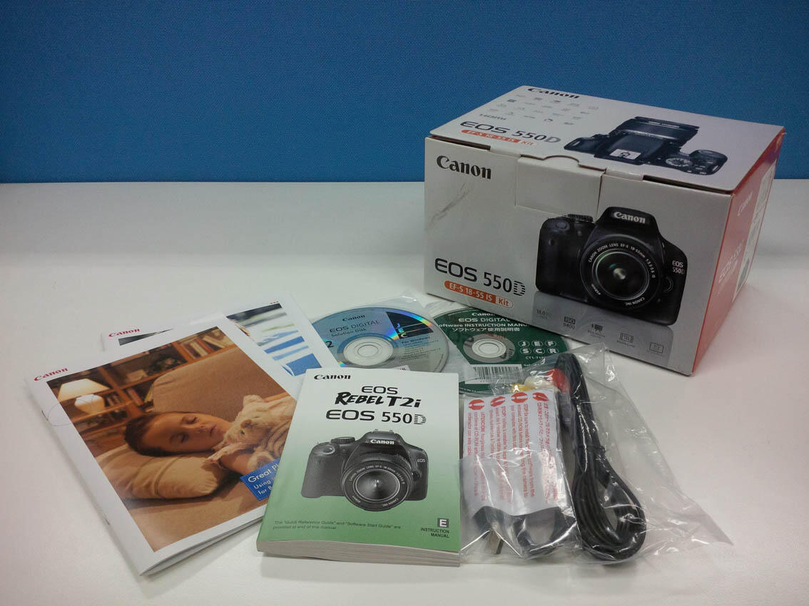 Canon EOS 550D Kit (EF 18-55) + Bonus Lensa