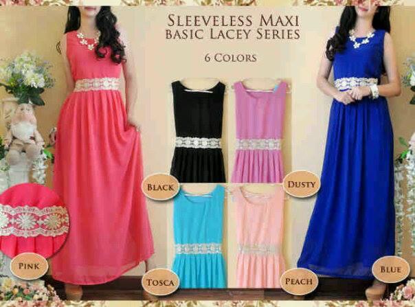 dress panjang bahan sifon