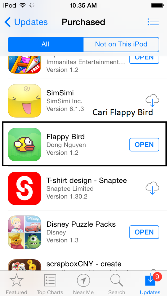 Agan Agan yang mau main flappy brid di iphone/ipad.ipod masuk gan