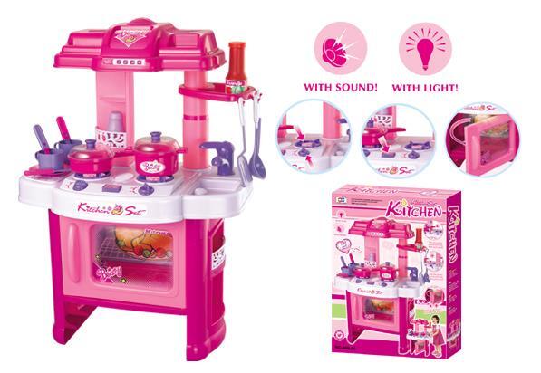 mainan anak kitchen set,masak masakan ada suara dan lampu