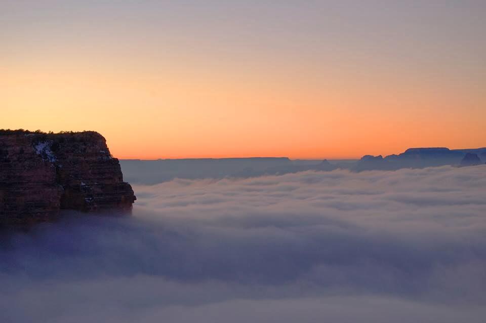Kabut yang Menyelimuti Seluruh Grand Canyon tiap 10 Tahun Sekali