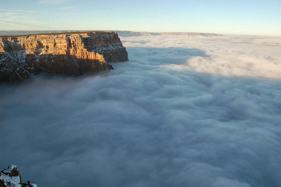 Kabut yang Menyelimuti Seluruh Grand Canyon tiap 10 Tahun Sekali