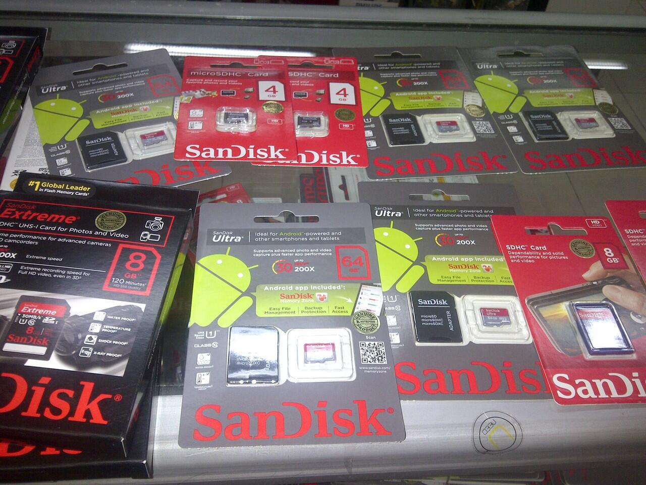 MEMORI MEMORY MICRO SD CARD SANDISK 4GB 8GB 16GB 32GB 64GB ULTRA EXTREME ORIGINAL