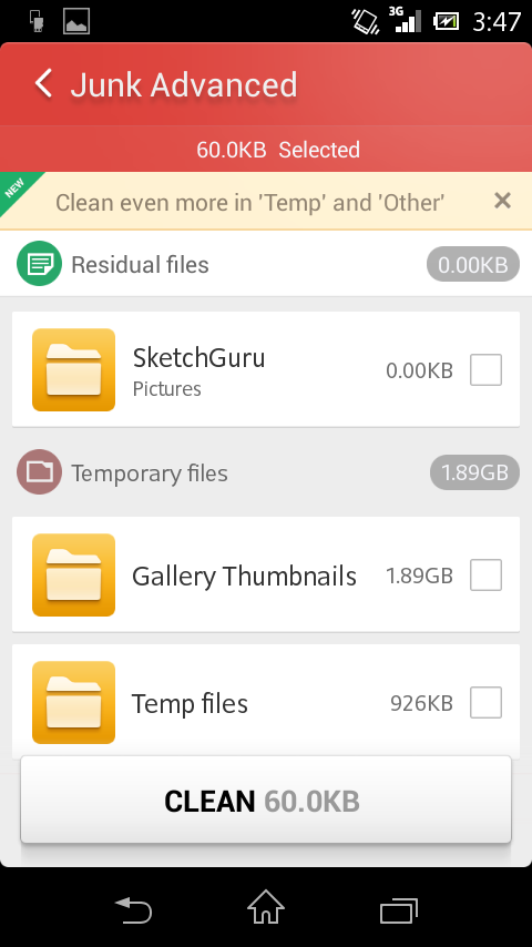 storage problem Xperia L