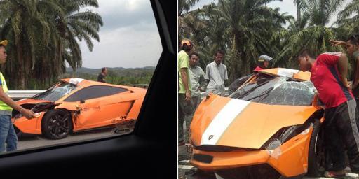 Lambo Gallardo Super Langka Remuk
