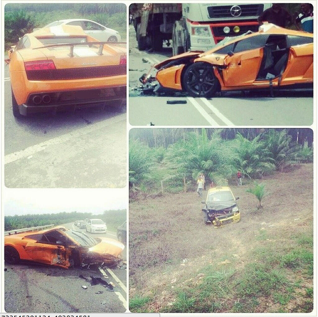 Lambo Gallardo Super Langka Remuk