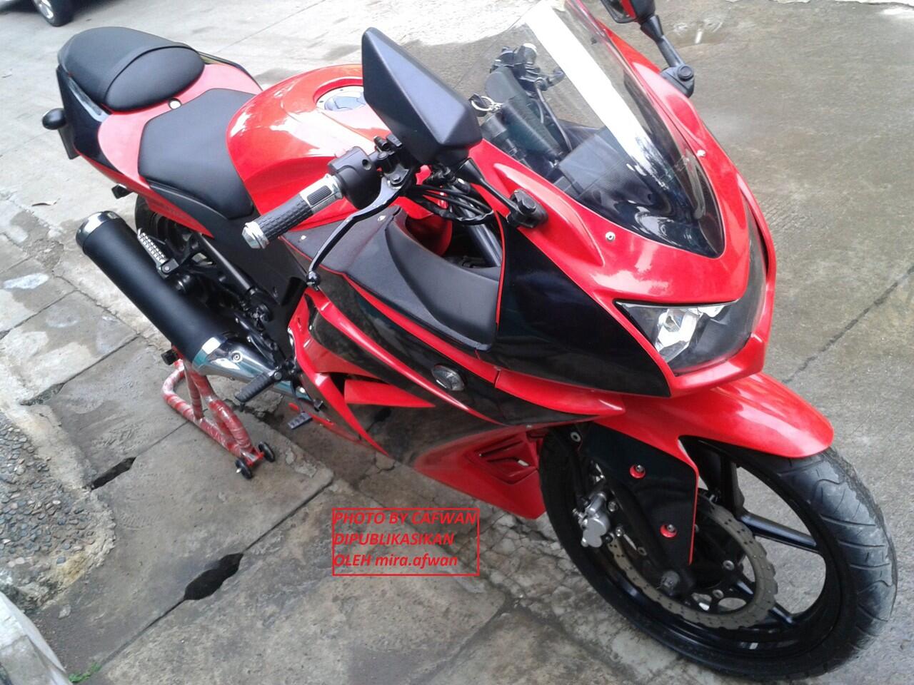 Terjual Kawasaki Ninja 250 Karbu 2011 Merah Modif Simple KASKUS