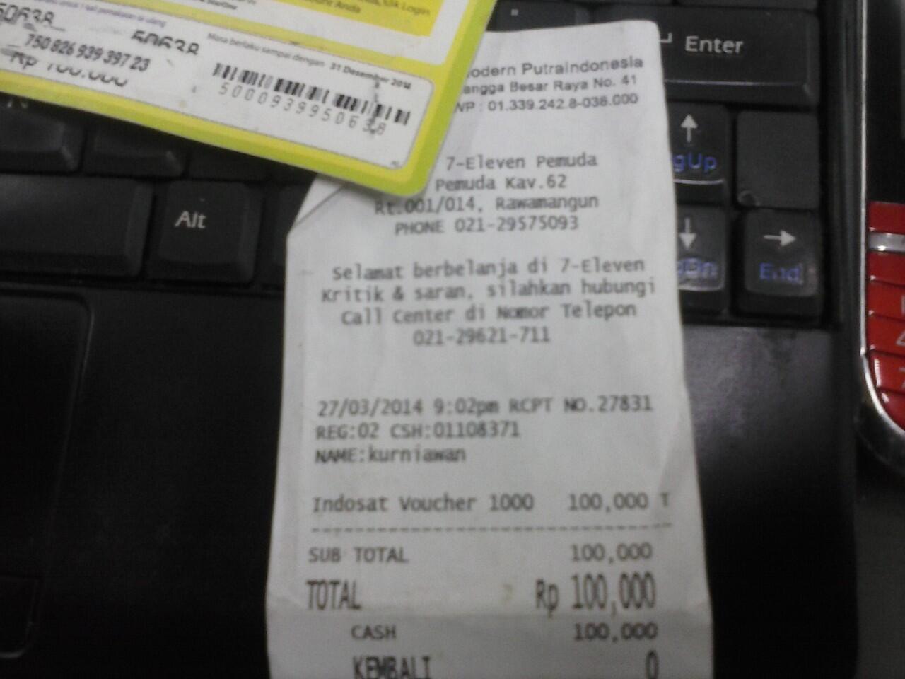&#91;Surat Terbuka&#93; Kebohongan di 7ELEVEN RAWAMANGUN ??!!!
