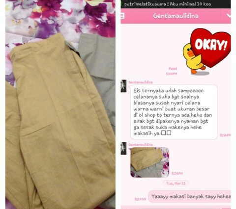 COTTON STRETCH PANTS - CELANA ANTI BEGAH