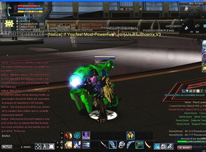 Ramein RF online PS ane gan , up jam 19.00. (rf phoenix) full PVP