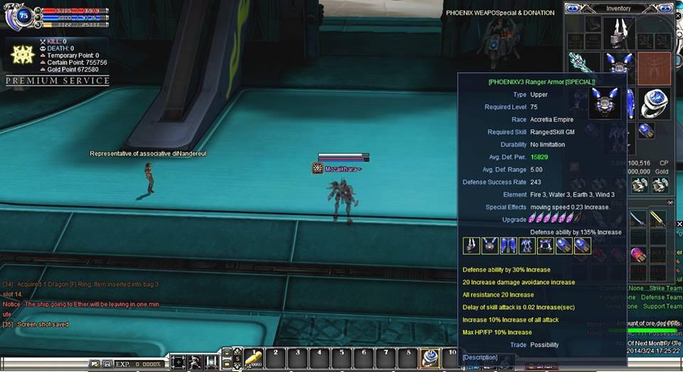 Ramein RF online PS ane gan , up jam 19.00. (rf phoenix) full PVP