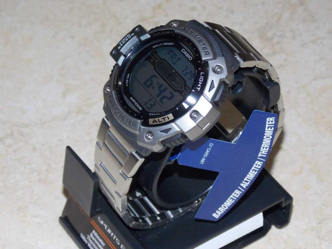 Terjual Jam Tangan Casio SGW Pedometer Compass Altimeter 