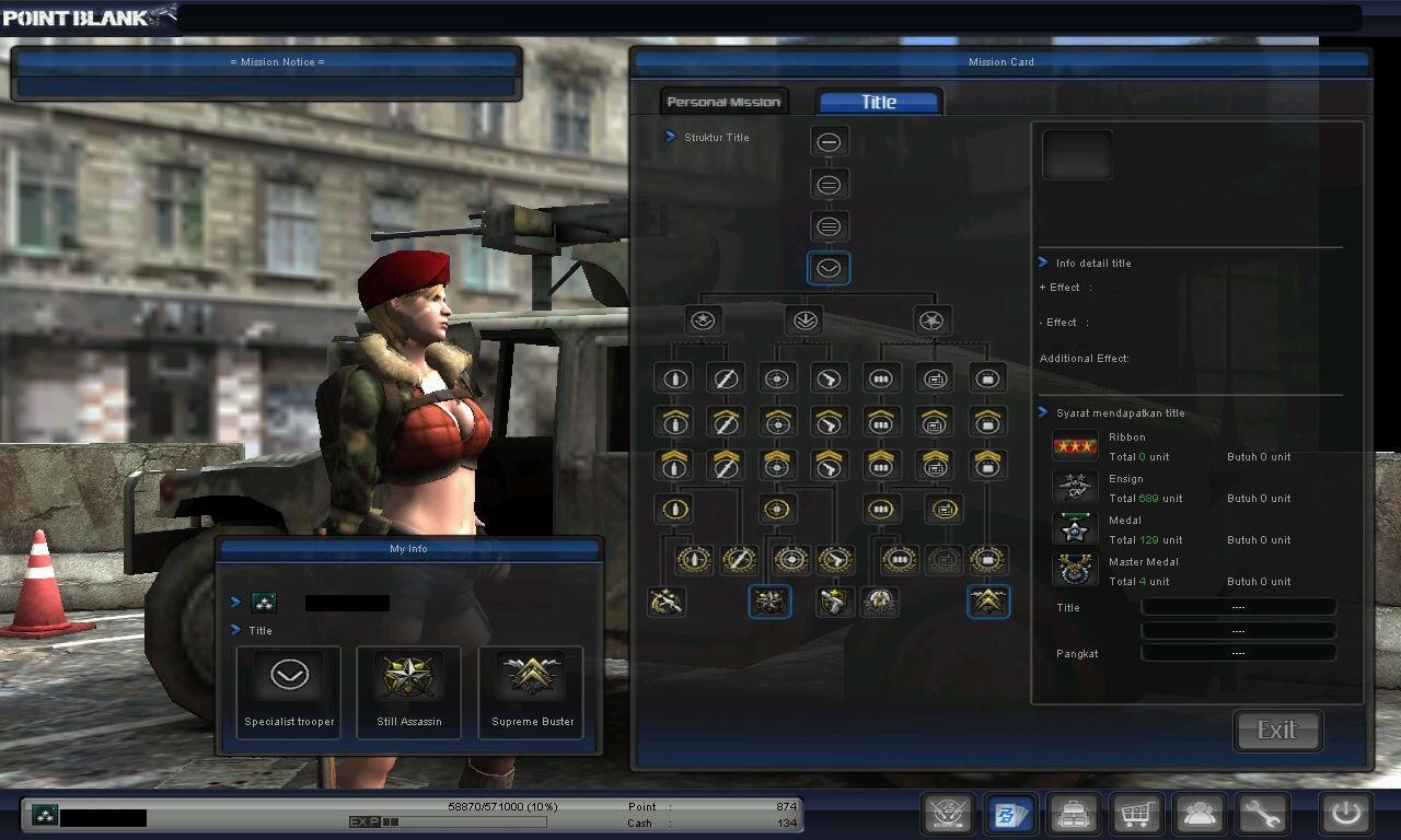 Char / ID Point Blank Major GOLD dan Colonel Kutip 1 Lengkap data *Djoko*