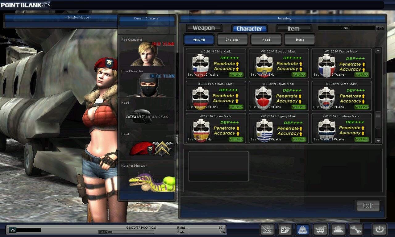 Char / ID Point Blank Major GOLD dan Colonel Kutip 1 Lengkap data *Djoko*