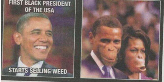 Koran Belgia pasang foto Obama dan istrinya mirip monyet (waduhh) ?? :bingungs