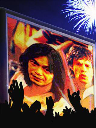 Penggemar music rolling stones indonesia