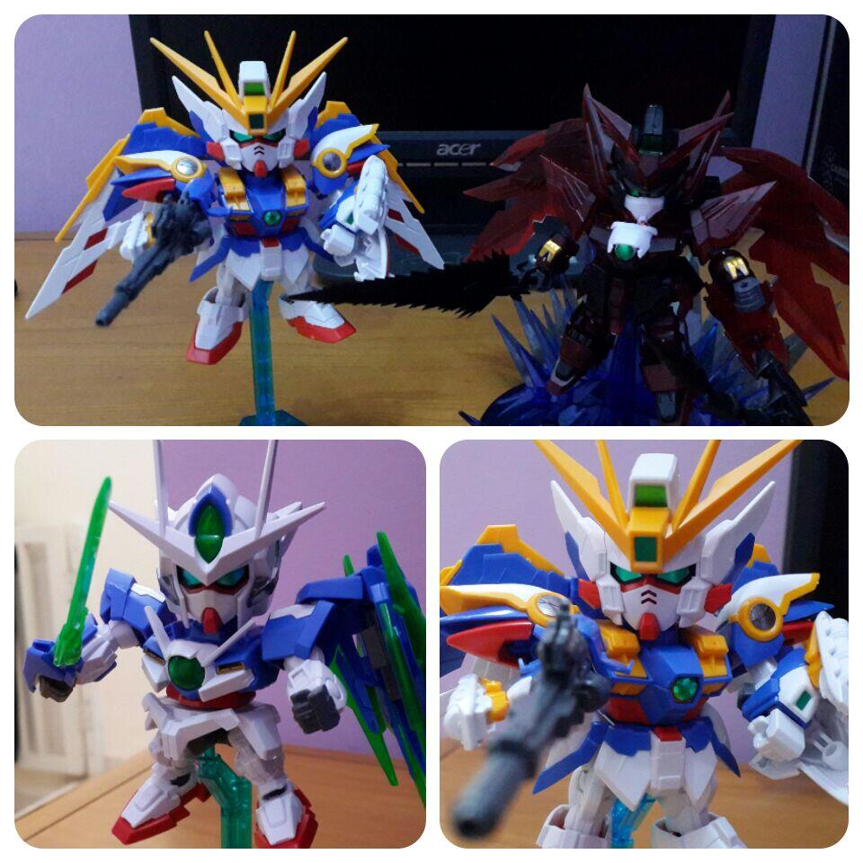 Jual gundam sd bandai + silvercastle 2nd ( wing ew. 00 qant dkk)