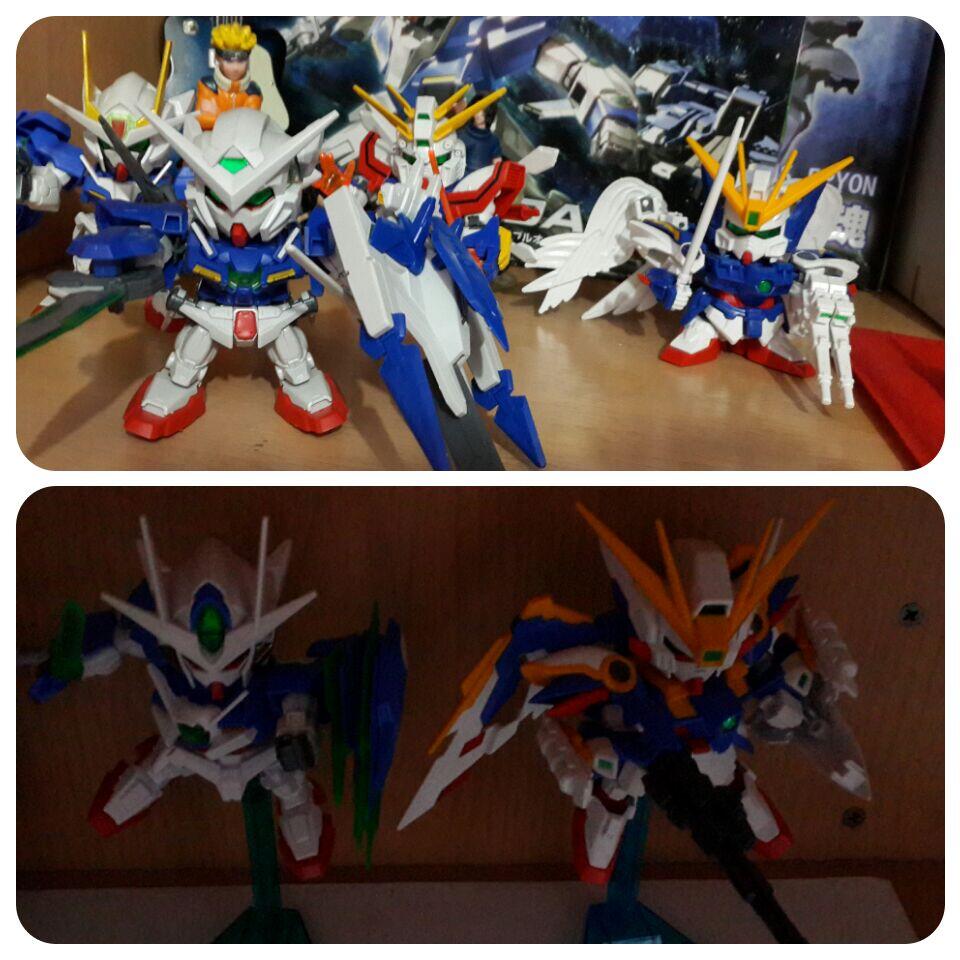 Jual gundam sd bandai + silvercastle 2nd ( wing ew. 00 qant dkk)
