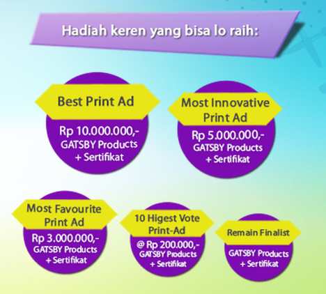 &#91;KOMPETISI&#93; Ngaku paling kreatif dan beda? Ikutin “GATSBY Print-Ad Contest” 