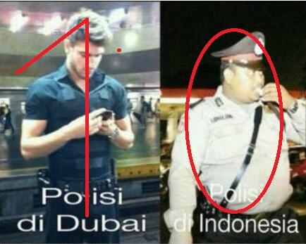 Perbedaan Polisi Di Dubai Dengan Polisi Di Indonesia ? Sumpeh Ngakak Ga Habis Gw