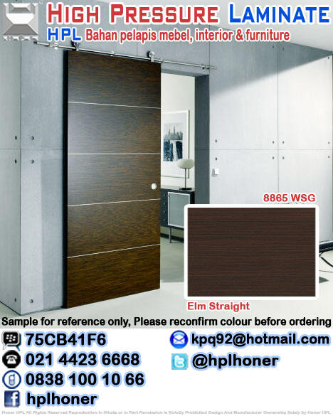 Pintu Panel / Door Panel / Kusen / Parttisi / Jendela Finishing - HPL & FORMIKA