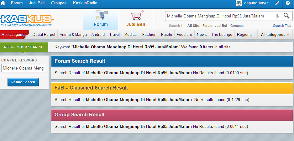Michelle Obama Menginap Di Hotel Rp95 Juta/Malam