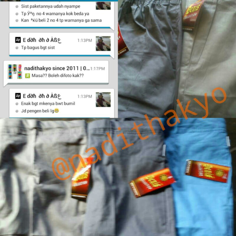 COTTON STRETCH PANTS - CELANA ANTI BEGAH