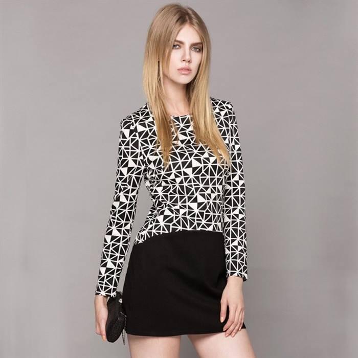 Dress Import Black white