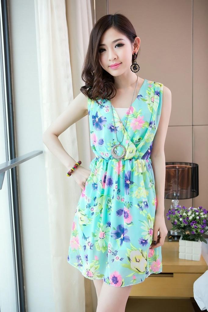 Cute Dress Import Rp 110.000 warna: blue, yellow