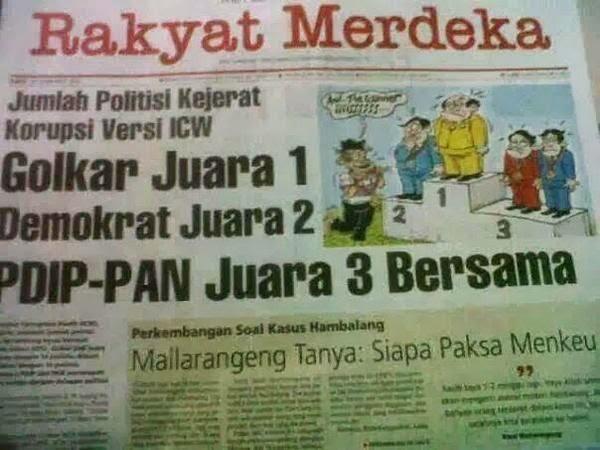 Beruntungnya Partai Korup di Negeri Ironisia !!!