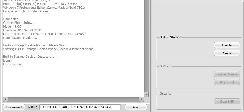 Jasa disable built in media storage Blackberry yg loading stuck 75% disini solusinya.