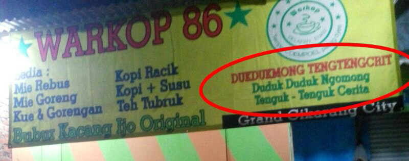 Yuk gan nyruput dan rumpi bareng warkop 86